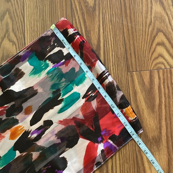 Satin stripe lightweight multi color paint 🎨 fashion scarf design silk feel - Picture 10 of 13